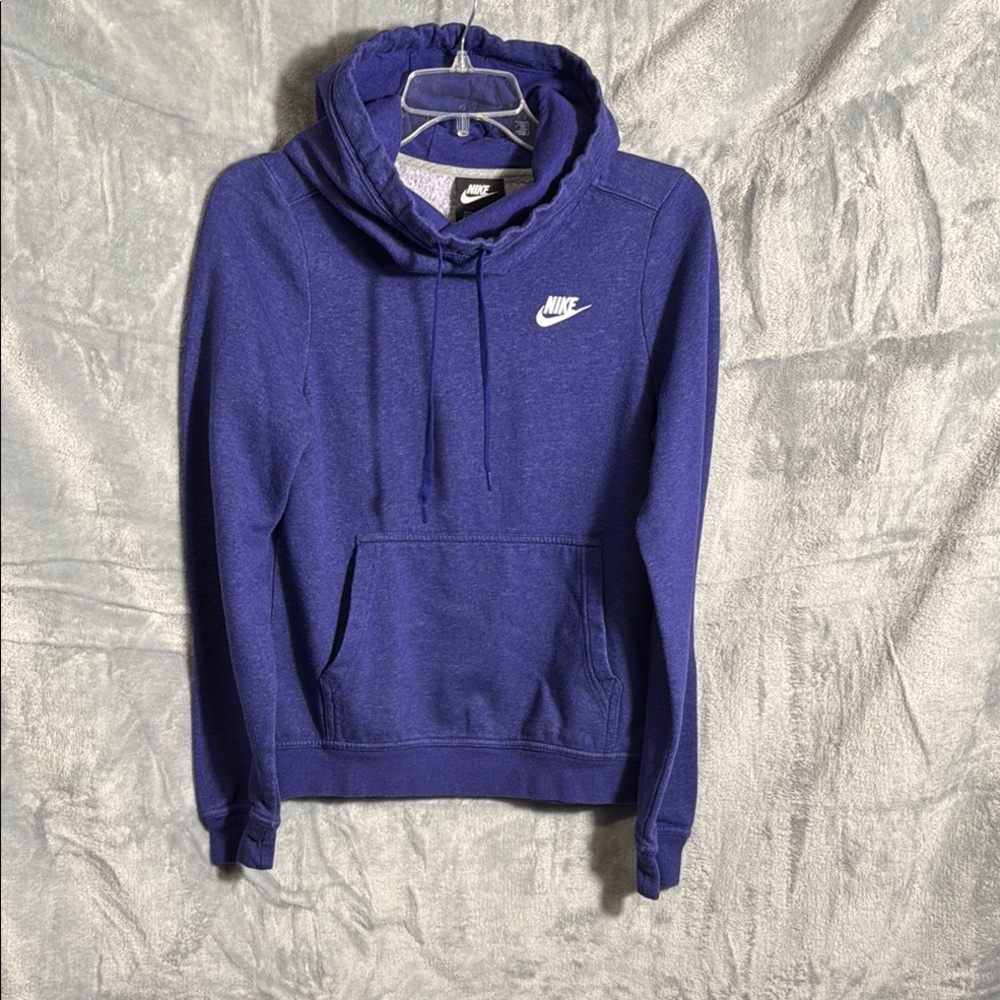 Nike Deep Blue Hoodie Cowl Neck And A Hood Women’s Xs Soft Inside Lining Cozy